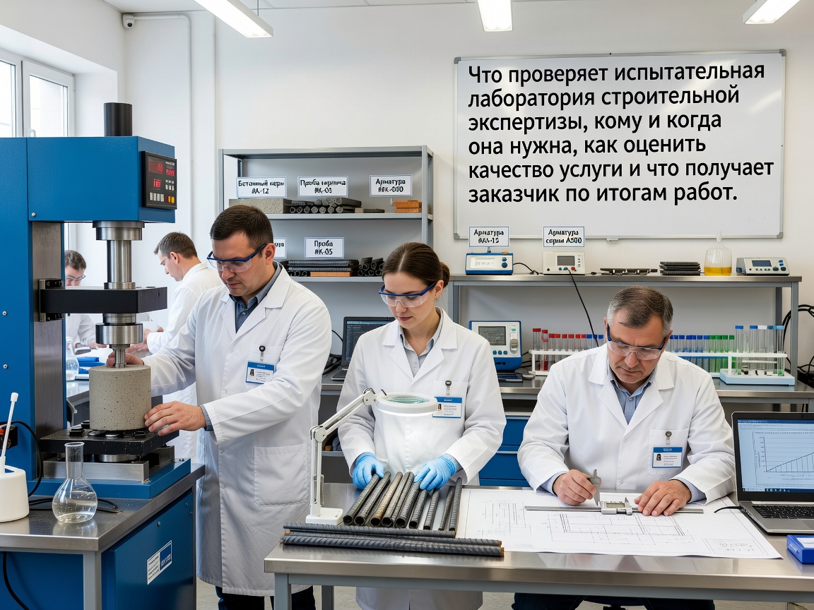 Испытательная лаборатория строительной экспертизы: кому нужна и что дает заказчику